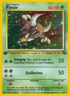 Pinsir card in English