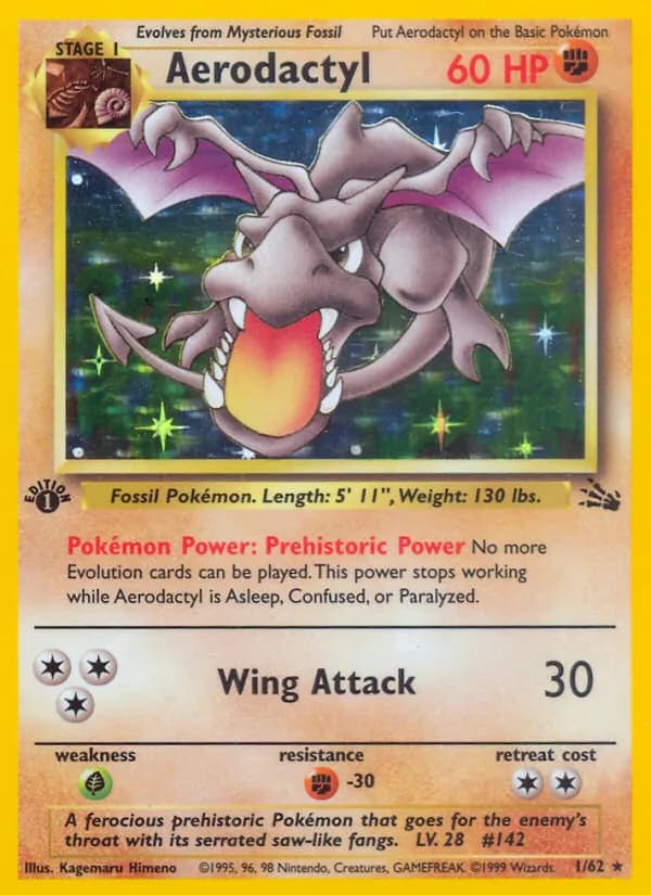 Aerodactyl card in English