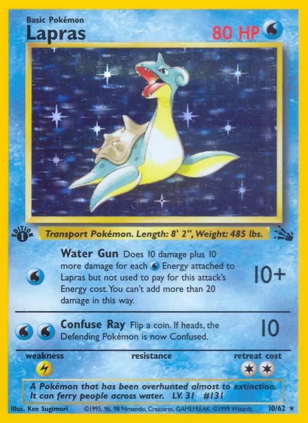 Lapras card in English