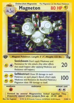 Magneton card in English