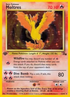 Moltres card in English