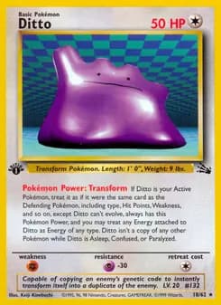 Ditto card in English