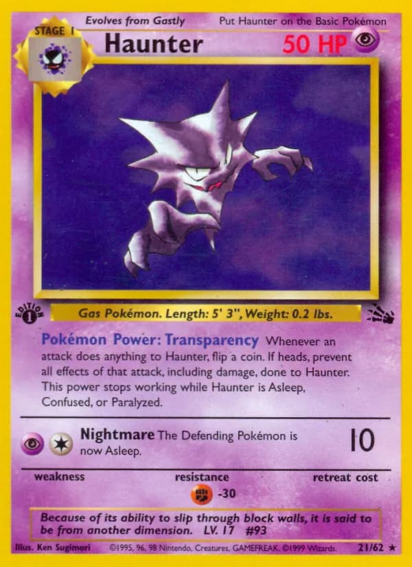 Haunter card in English