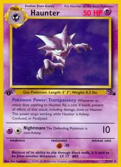Haunter card in English