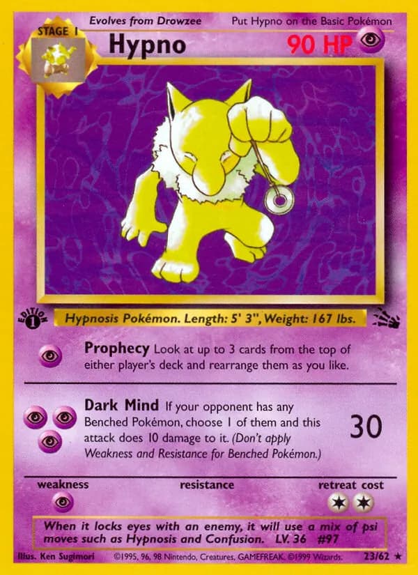 Hypno card in English