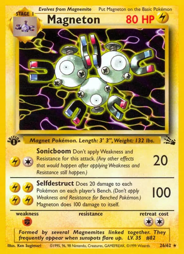 Magneton card in English
