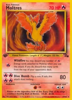 Moltres card in English
