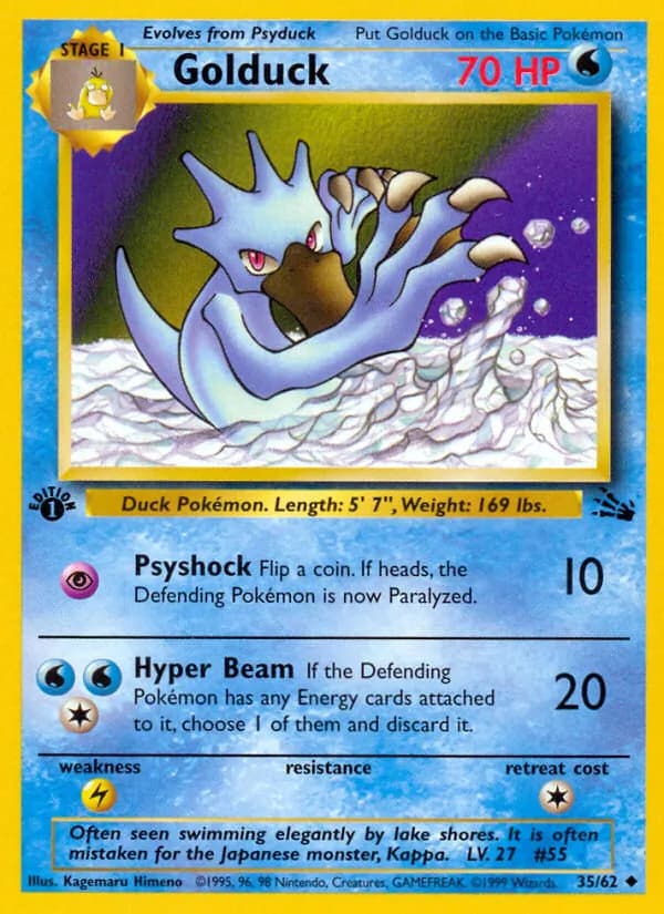 Golduck card in English