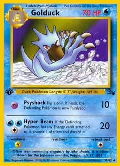 Golduck card in English