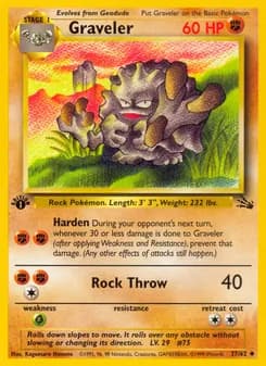 Graveler card in English