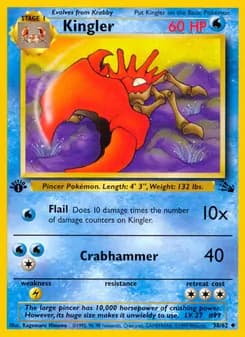 Kingler card in English