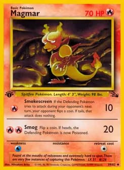 Magmar card in English
