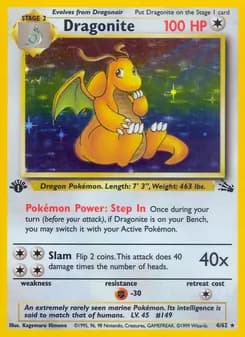 Dragonite card in English