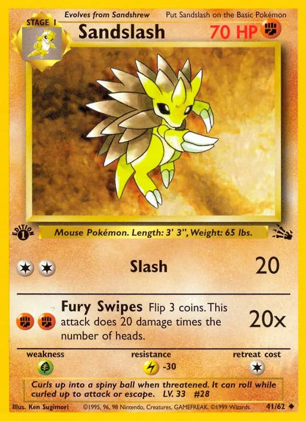 Sandslash card in English