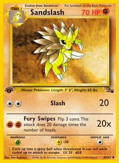Sandslash card in English