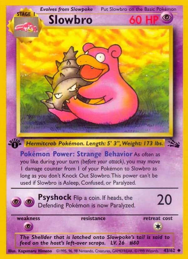 Slowbro card in English