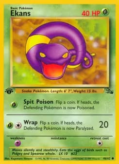 Ekans card in English