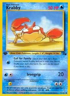 Krabby card in English