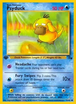 Psyduck card in English