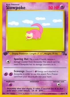 Slowpoke card in English