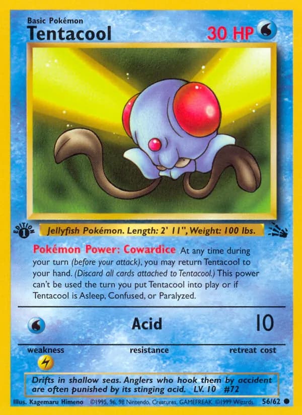 Tentacool card in English