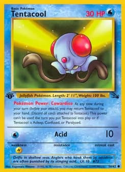 Tentacool card in English