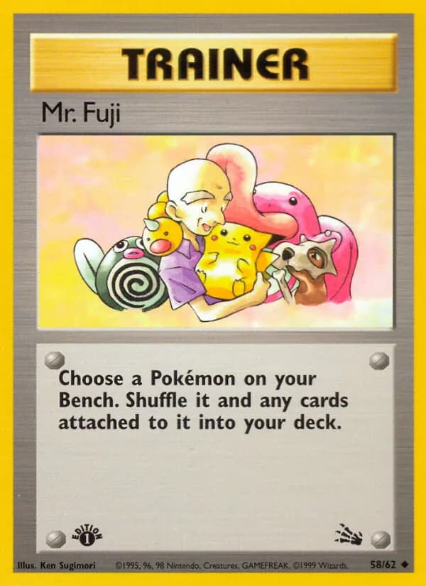 Mr. Fuji card in English