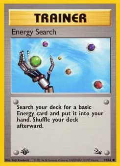 Energy Search card in English