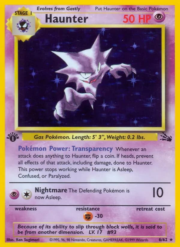 Haunter card in English