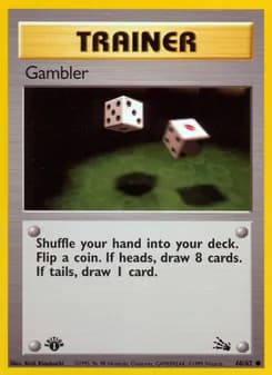 Gambler card in English