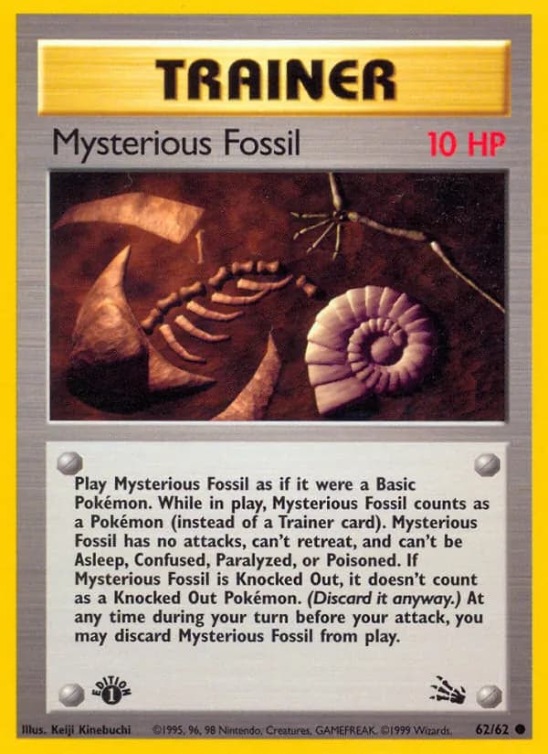 Mysterious Fossil card in English