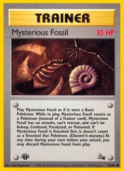 Mysterious Fossil card in English