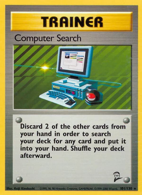 Computer Search card in English