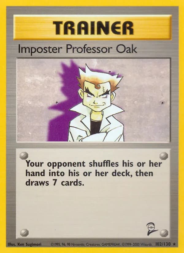 Impostor Professor Oak card in English