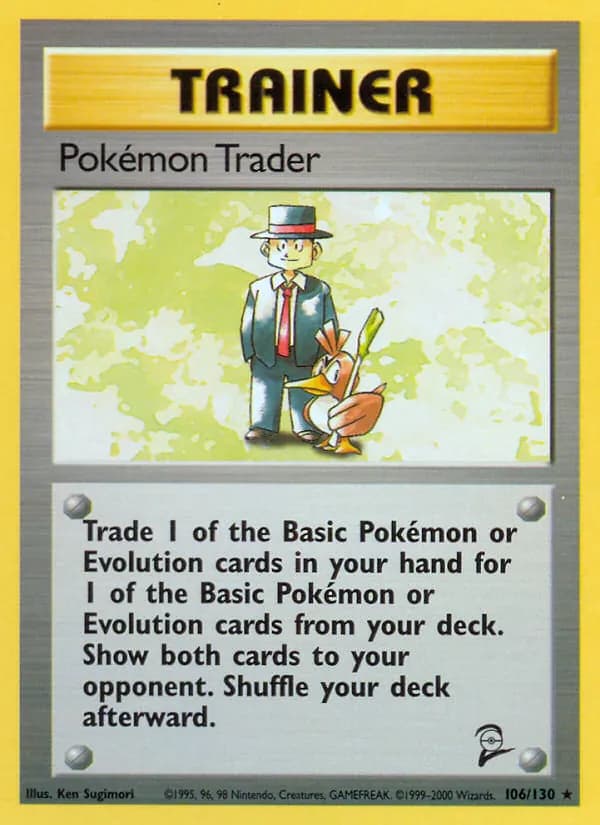 Pokémon Trader card in English