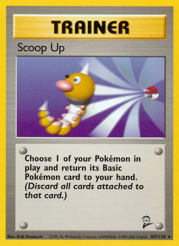 Scoop Up card in English