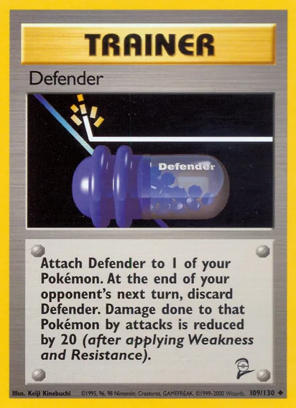 Defender card in English