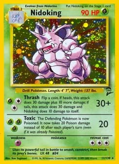 Nidoking card in English