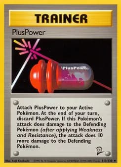 PlusPower card in English