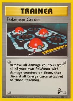 Pokémon Center card in English