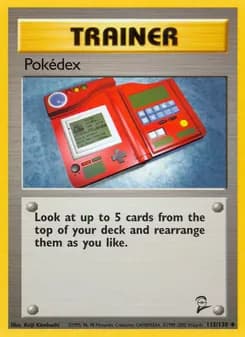 Pokédex card in English