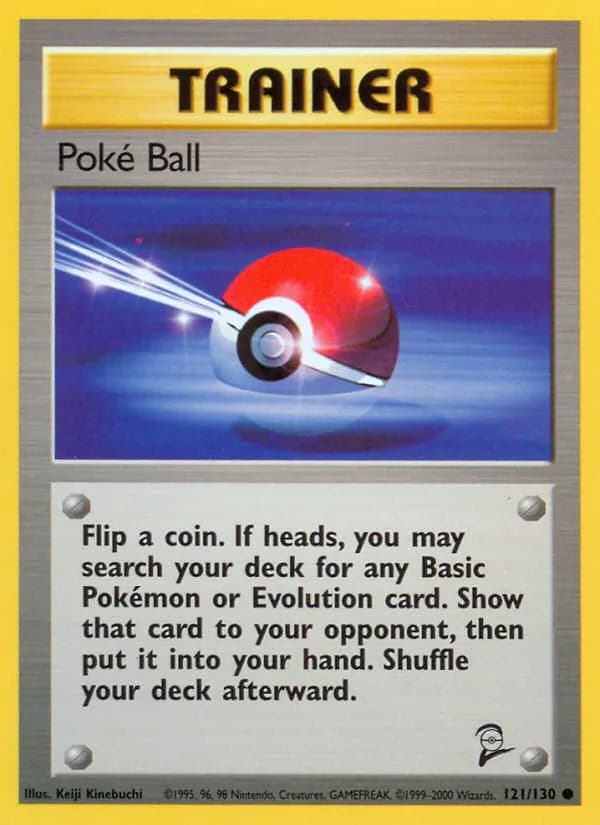 Poké Ball card in English