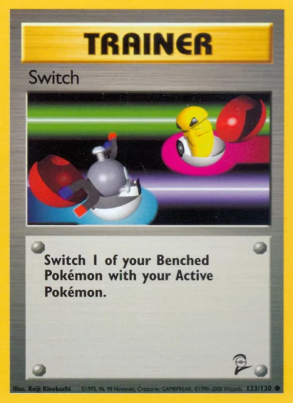 Switch card in English