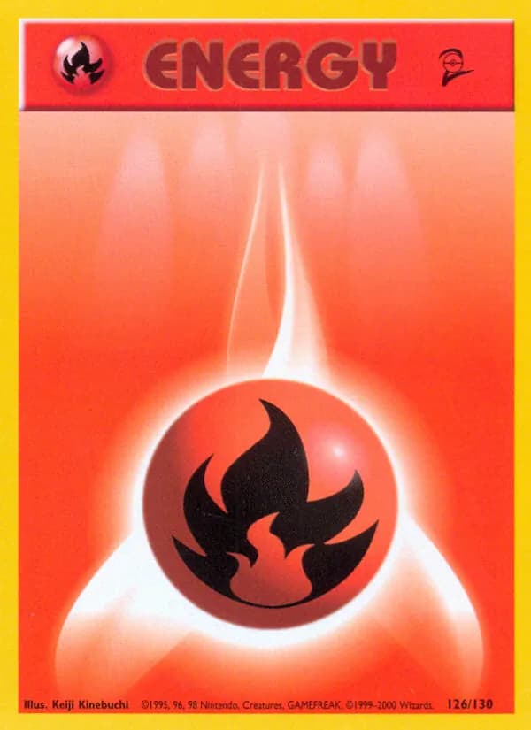 Fire Energy card in English