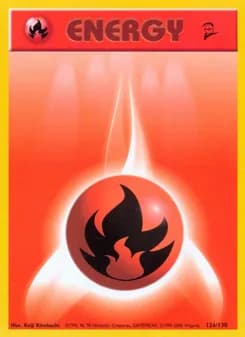 Fire Energy card in English