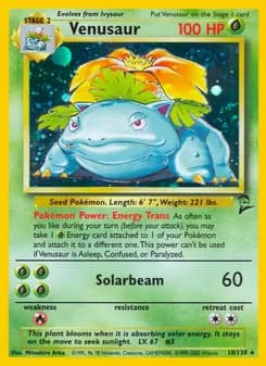 Venusaur card in English