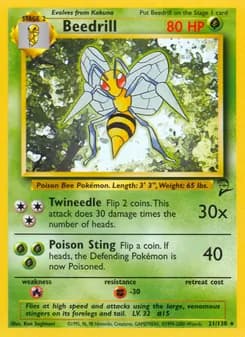 Beedrill card in English