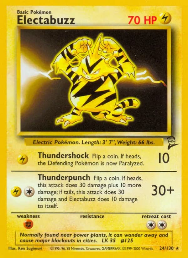 Electabuzz card in English