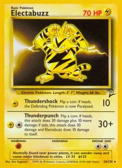 Electabuzz card in English