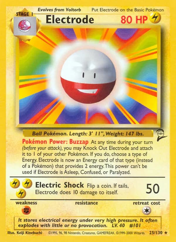 Electrode card in English